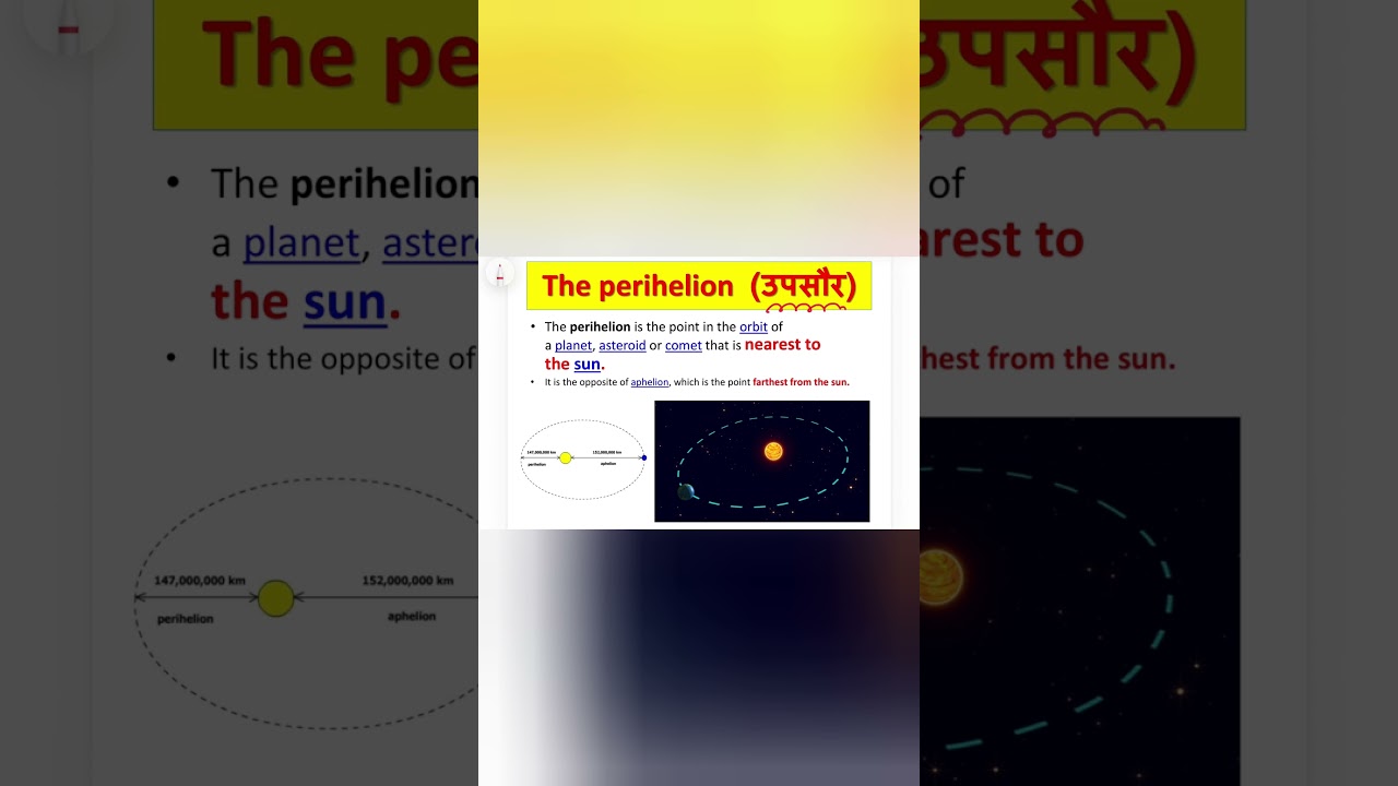 What Is Perihelion? | Earth Closest to the Sun Explained ☀️🌍