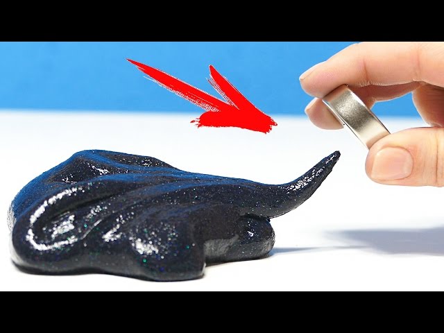 ЛИЗУН МАГНИТНЫЙ ВОЗДУШНЫЙ / ЛИЗУН из КЛЕЯ и ПЕНЫ ДЛЯ БРИТЬЯ / MAGNETIC FLUFFY SLIME!