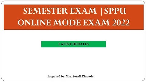 #SPPU Online Mode Exam| Mock Test Details and Guidelines