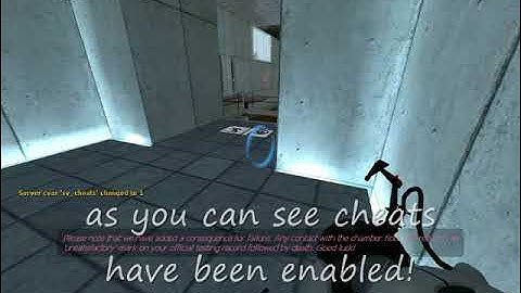 [ReUpload] how to enable cheats in portal 2008.7.9