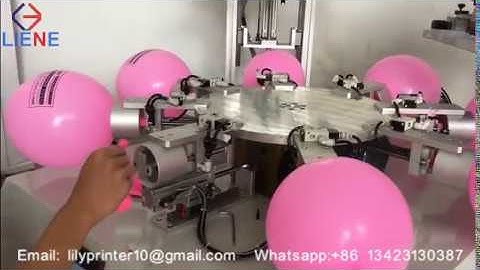 Auto 2 color balloon screen printing machine, balloon silk screen printer
