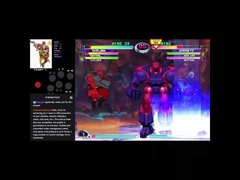 MvC2 Dhalsim 100% unfly infinite from long range pokes + RP assist sequences