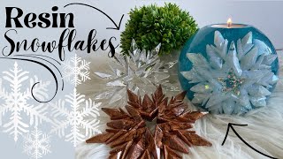 Trying my New Snowflake Mould with JDiction Resin. Gorgeous Christmas Decorations ❄️❄️❄️