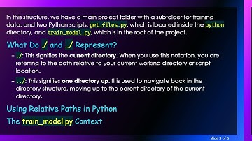 Understanding the Difference between ./ and ../ in File Paths