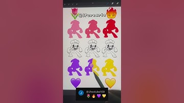 🌷+🔥+💜+💛 Emoji Color Mixing Palette The Smiling Critters | Poppy PlayTime #satisfying
