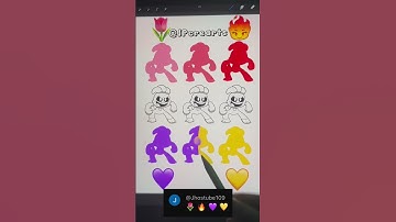 🌷+🔥+💜+💛 Emoji Color Mixing Palette The Smiling Critters | Poppy PlayTime #satisfying