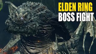 Elden Ring: Magma Wyrm Makar boss fight
