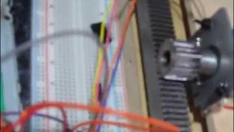 Testing my X axis with LinuxCNC