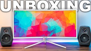 Sceptre 34 Curved Gaming Monitor Unboxing (C348B-QUN168W)