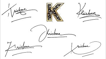 Krishna name Signature Tutorial | Idea