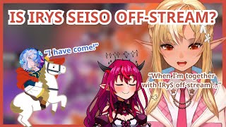 [ENG SUB] Does Flare Consider IRyS Seiso Off-Stream? (Shiranui Flare / Hololive)