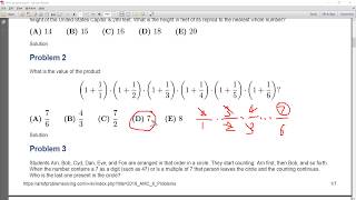 Famous AMC8 2018 Problem 2 Profile