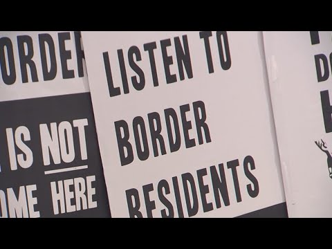 Iowa Gov. Kim Reynolds joins Texas. Gov Greg Abbott at border security ...