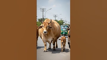 Cow sound 🐄 The Biggest Cow in the World? Drivers Couldn’t Believe Their Eyes 😱🐮 #cow