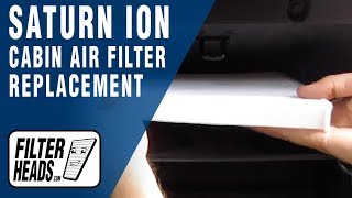 How to Replace Cabin Air Filter 2004 Saturn Ion | AQ1085