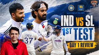 DEVDUTT PADIKKAL'S MAIDEN INTERNATIONAL TON! | INDIA DOMINATE DAY 1 | IND VS SL 1ST TEST REVIEW