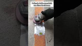 cómo pulir óxido superficial usando disco de zirconeo #usa #soldadura #welding #viral #disco