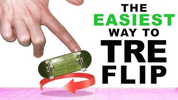 The EASIEST Way to Tre Flip on a Fingerboard