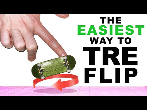 The EASIEST Way to Tre Flip on a Fingerboard