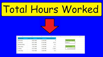 How To Calculate The Total Hours Worked In Excel