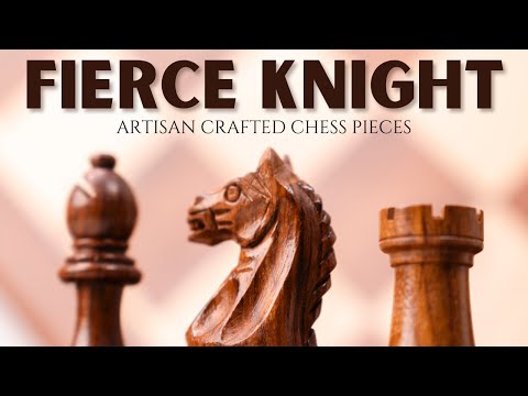 4.6″ Antique Pre-Staunton English Chess Pieces Only set -Camel