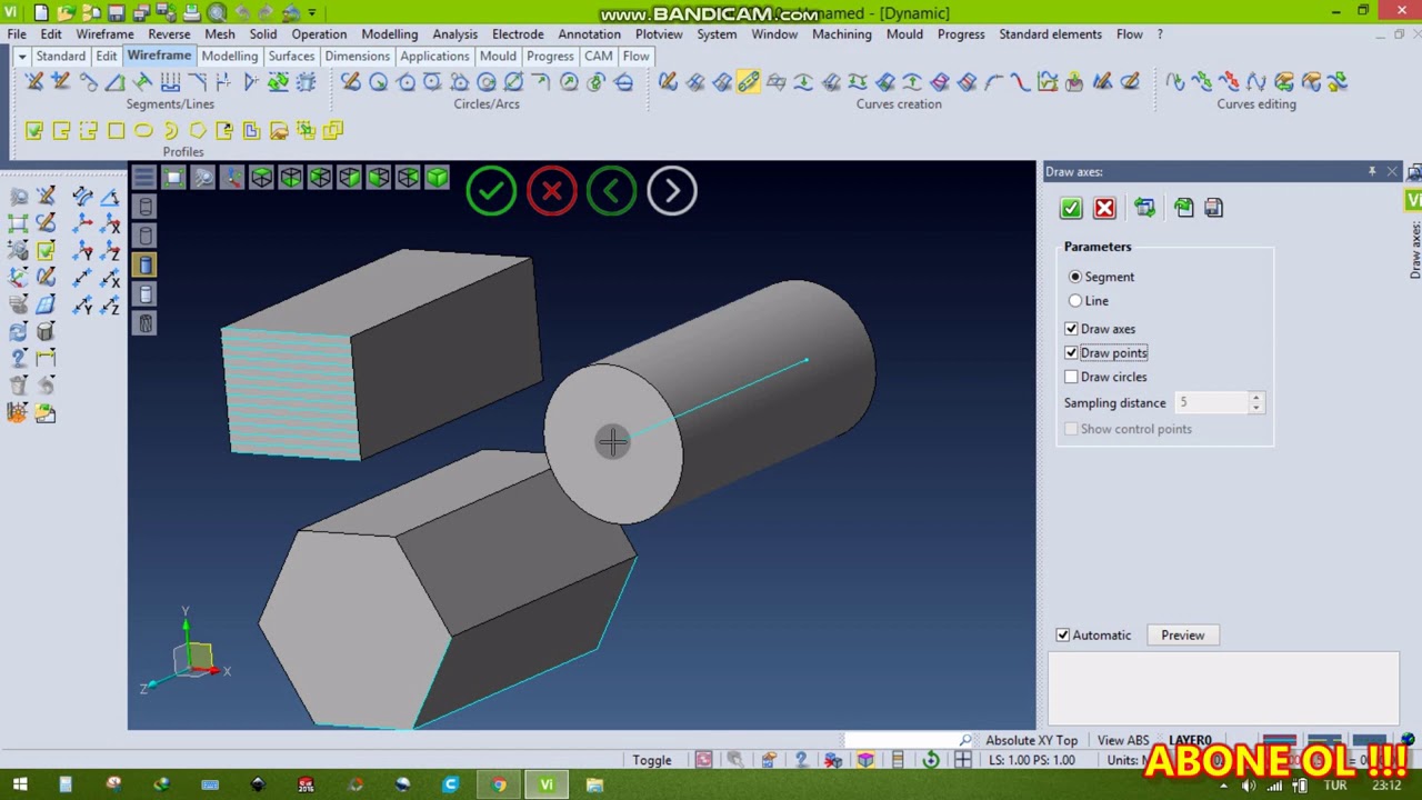 VISI CAD CAM 2020 EĞİTİMİ 05 CURVE KOMUTLARI - YouTube