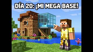 ¡ASÍ QUEDÓ MI MEGA BASE EN EL DÍA 20! 🌊💎 | Minecraft Survivor