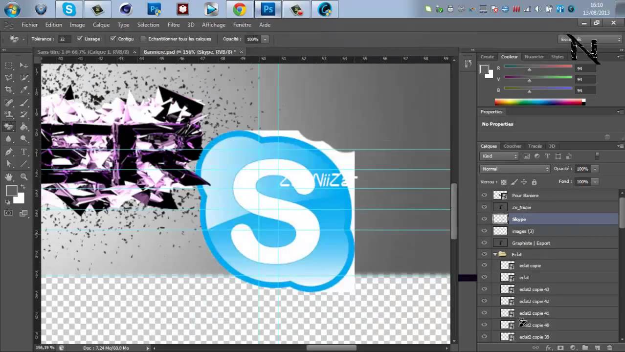 Speed art banière test pour passer sur speed graphiks