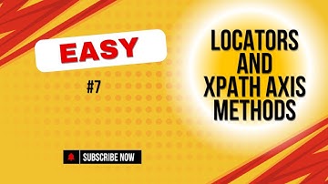 Basic Selenium Locators and Xpath Axis Methods #1