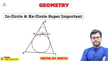 Geometry for CAT Exam : Triangle Incircle and Ex Circle Property - Multiple Concepts