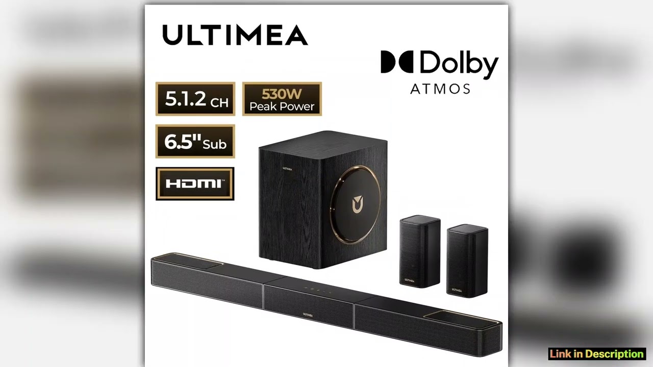 ULTIMEA Skywave X40 512ch Wireless Surround Sound System for TV with Dolby Atmos Home Cinema Soundb