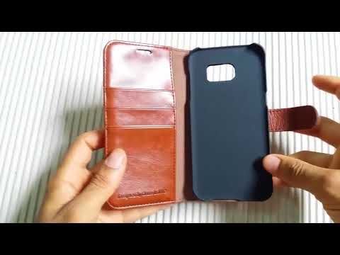 Best Samsung Galaxy S7 Edge Case / OCASE Leather wallet Case Review !!