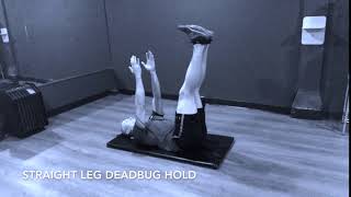 Straight Leg Deadbug Hold - Upside Strength Exercise Library