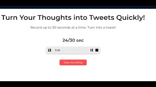 Moment app - Turn your voice to tweets screenshot 2