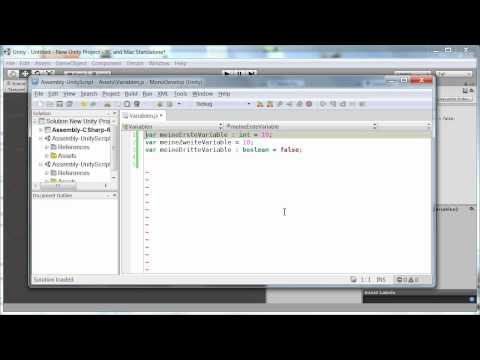 JavaScript Scripting in Unity3D - Grundlagen und Variablen [1/4]