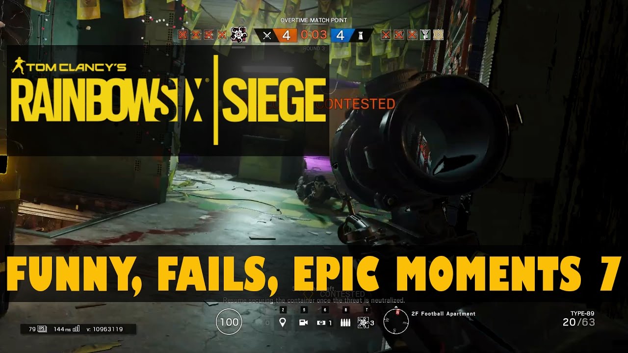 Rainbow Six Siege - Fail, Funny and Epic Moments 7 - YouTube