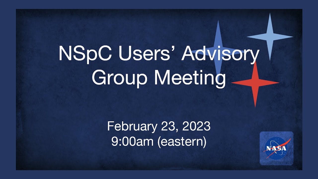 NSpC Users’ Advisory Group Meeting - February 2023