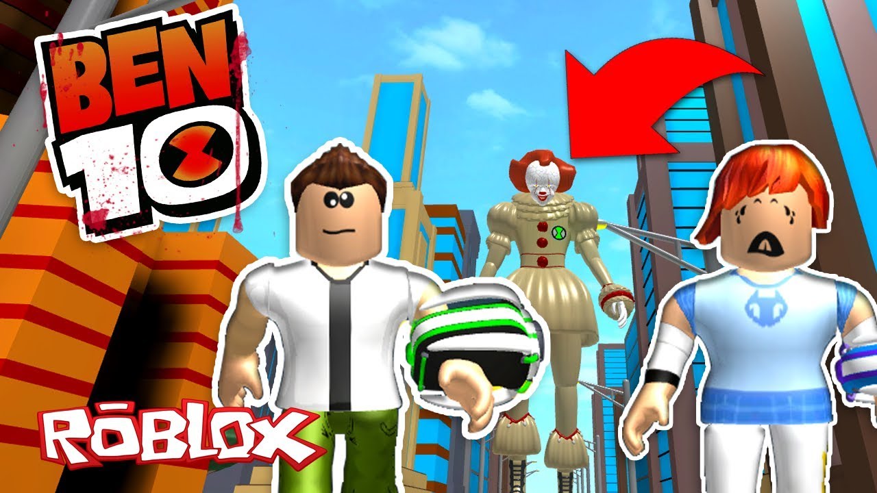 Ben 10 Gets Attacked By Pennywise It Clown In Roblox Ben 10 Arrival Of Aliens Youtube - clown arrival roblox