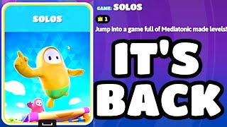 Solos is back?! Unity only shows in Fall Guys.