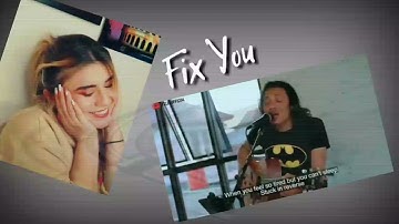 Wanita ini jatuh cinta melihat/mendengar FELIX IRWAN cover FIX YOU,REACTION SUB INDO @lagihedan9144