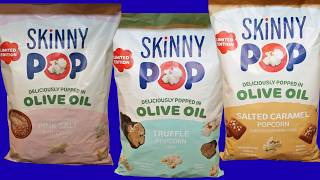 Skinny Pop Popcorn: Himalayan Pink Salt, Truffle & Salted Caramel Review