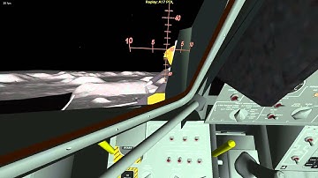 Apollo 17 Landing. Eaglelander3d PDI to touchdown.