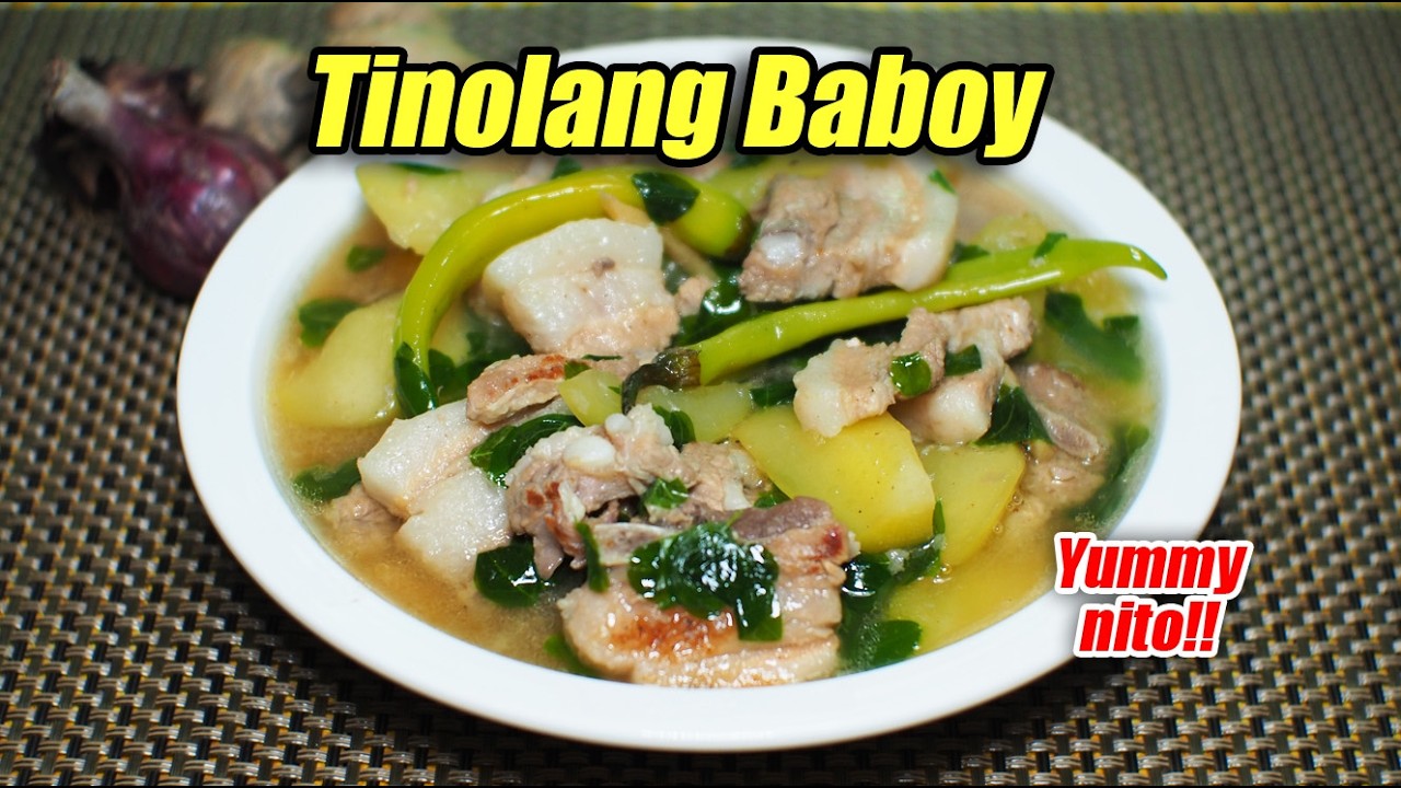 Tinolang Baboy na Perfect sa Tag-Ulan! | Easy Filipino Comfort Food 🐷⛈️