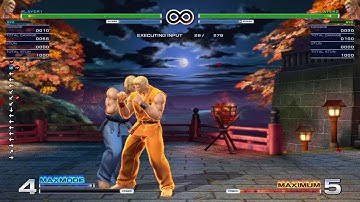 KOF XIV Ryo 4 Frame Safe Jump after Mid-screen C Regular Grab