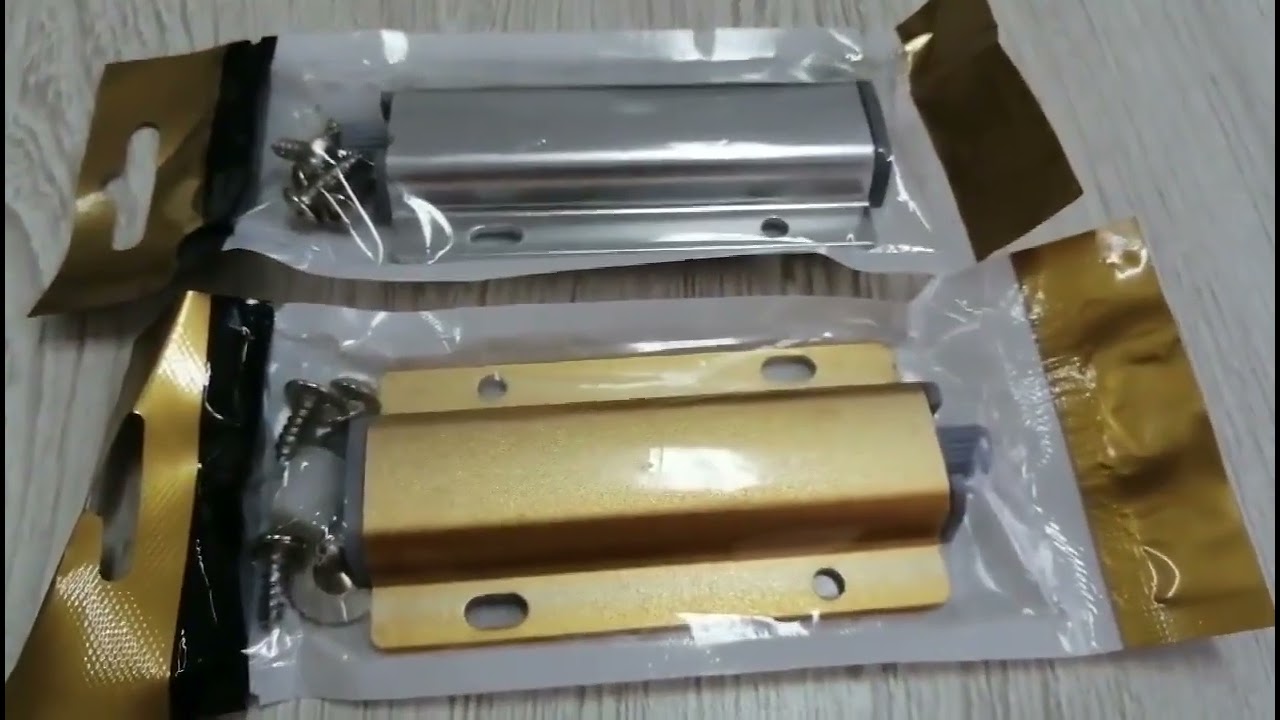 Cabinet and drawer magnetic push open latch