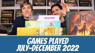 GAMES PLAYED JULY-DECEMBER 2022 | Board Game Perspective
GAMES PLAYED JULY-DECEMBER 2022 | Board Game Perspective
Instagram: https://www.instagram.com/boardgameperspective/
Facebook: https://www.facebook.com/boardgameperspective/ GAMES PLAYED JULY-DECEMBER 2022 | Board Game Perspective
