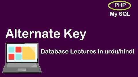 what is alternate key in DBMS in urdu/hindi?