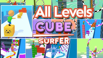 Cube Surfer! ALL LEVELS! Complete ALL SKINS | SHAvibe