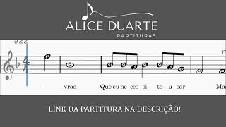 Espírito Santo (Fernanda Brum) | Sax Alto | Partitura Facilitada + Playback