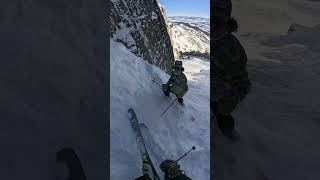 In light of recent videos I feel like I am obligated to show I can ski corbets #skiing #ski #corbets